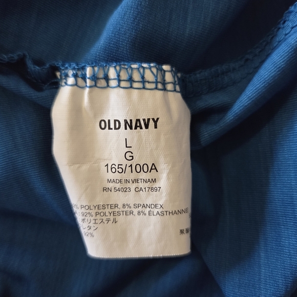 ⭐️Old Navy Mens Blue Long Sleeve Tshirt Size L - Picture 5 of 6